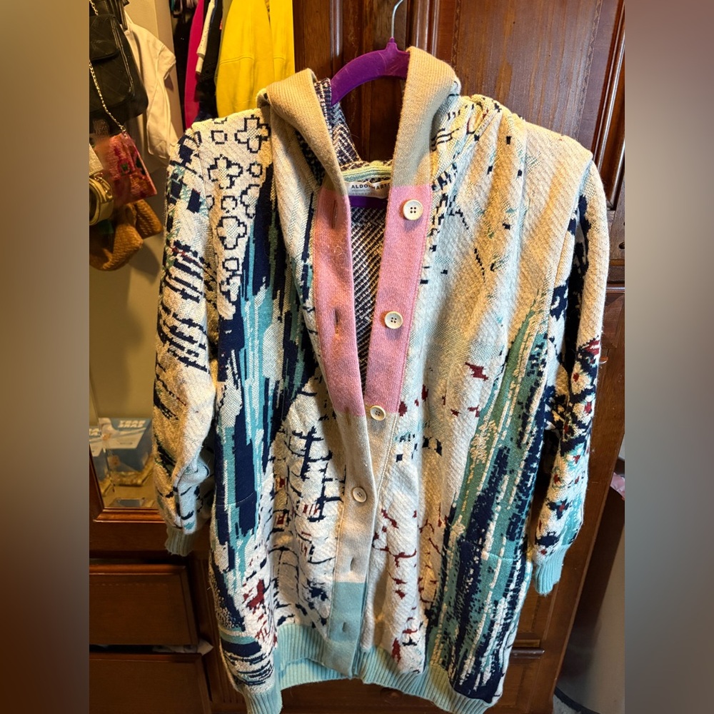 Aldo Martins Multicolor Knit Cardigan sold at Anthropologie size M